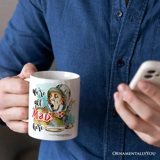 The Mad Hatter Tea Party Mug, Vintage 1860s Alice's Adventure in Wonderland {2}