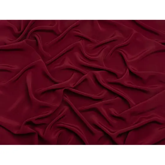 1 Yard Maroon Silk 4-Ply Crepe Premium Collection ,44 Inches Width {3}