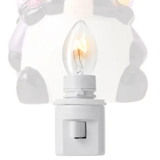 Casafield Ceramic Holiday Night Light - Vintage Decorative Night Light with Bulbs and Star Topper {5}