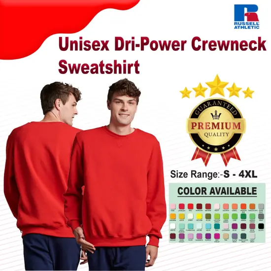 Russell Athletic&reg; Dri Power Crewneck Sweatshirt WHITE {2}