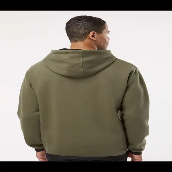 LAt&reg; Adult Statement Fleece Pullover Hoodie BLACK/ TITANIUM {7}