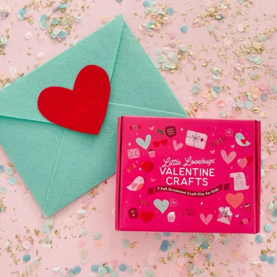Kids Crafts Valentines Felt Craft Pack {6}