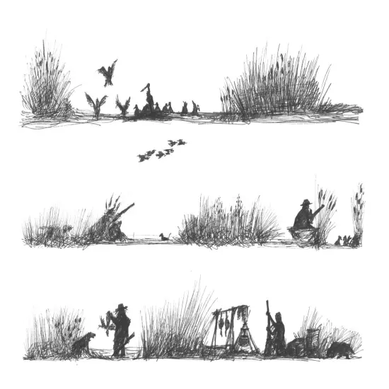 Duck Hunting Edible Cake Border {1}