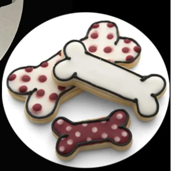 Thanksgiving Cookie Cutter Set &ndash; 6 Fall Shapes Cookie Cutters with Decorating Instructions dogbone {1}