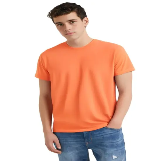 Tultex&reg; Fine Jersey Crew Neck Short Sleeve T-Shirt Coral {1}