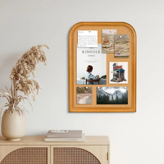 Decorative Cork Board with Frame - 23.6x17.7 Inches {3}