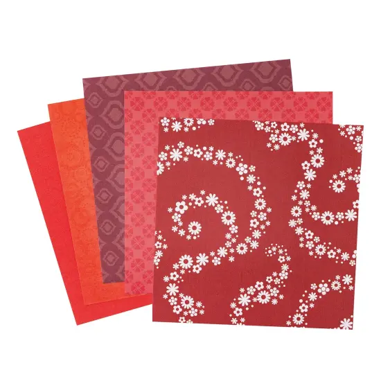 Colorbok Single-Sided Printed Cardstock 6"X6" 100/Pkg-Red Promenade, 10 Designs/10 Each {4}