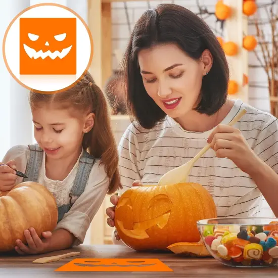 24 Pieces Halloween Stencils for Kids 8 Inches(Novel Style) {2}