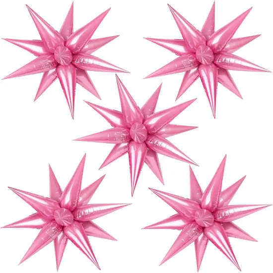 12 Point Cone Balloons Magic Starburst Balloon(Pink) {1}
