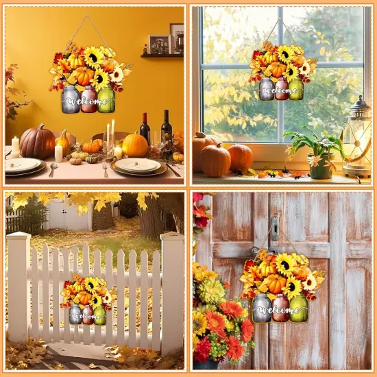 Fall Welcome Sign for Front Door Decorations (	Style1) {5}