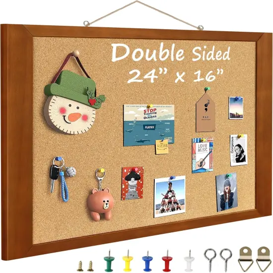 Cork Boards for Wall 16&rdquo; x 24&rdquo;(Brown) {1}