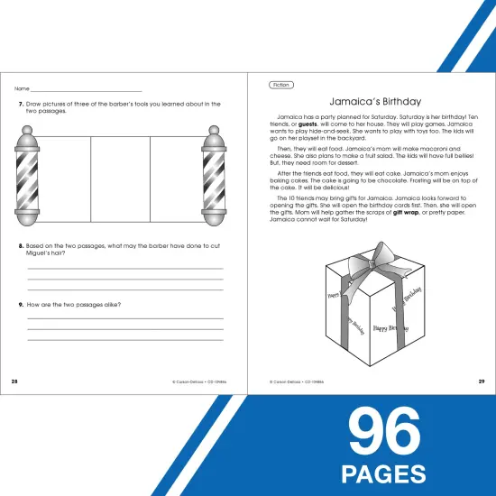 Carson Dellosa Paired Passages, Grade 1 Workbook {4}