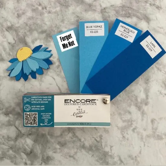HONOLULU BLUE - Textured 12x12 Cardstock - Encore Paper {5}
