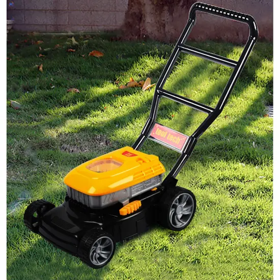 Red Box: Electronic Lawn Mower - Children's Pretend Play, Outdoor Toys, Yard Work, Battery Powered, Realistic Mowing Sounds, Start Pull Cord, Just Like the Real Thing, Ages 3+ {5}