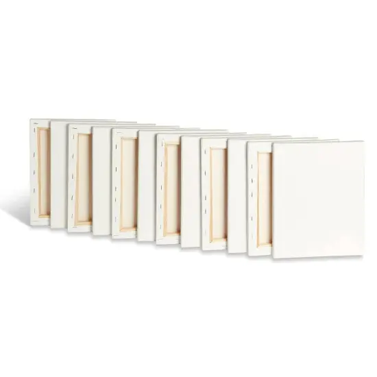 KINGART&reg; Stretched Canvas 8" x 10&rdquo; 12 pc Value Pack {1}