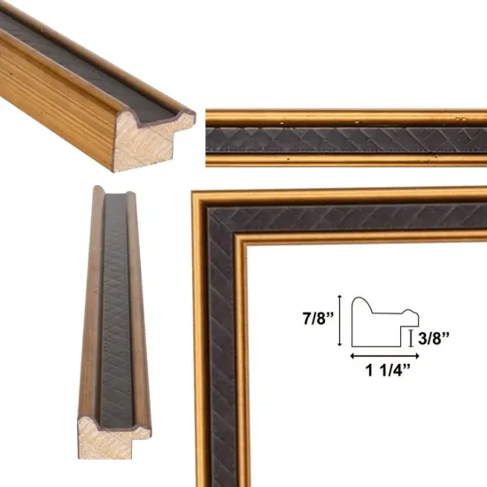 Gothic Vintage Antique Gold Espresso Picture Frame 18x24 frame {5}