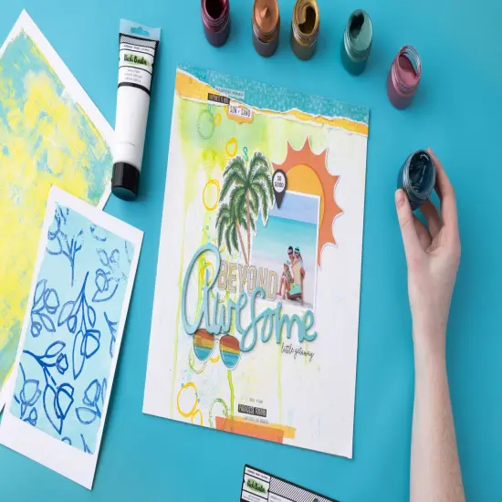 Vicki Boutin Mixed Media Chipboard Titles-6/Pkg {4}