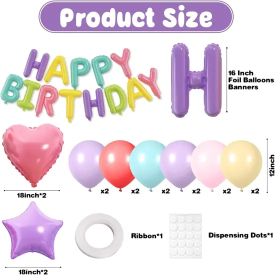 29PCS 16 Inch Foil Letters Letter Banner Sign {2}