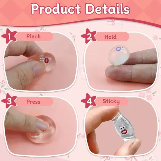 24 Packs Mini Squishies Expression Fidget Toys {2}