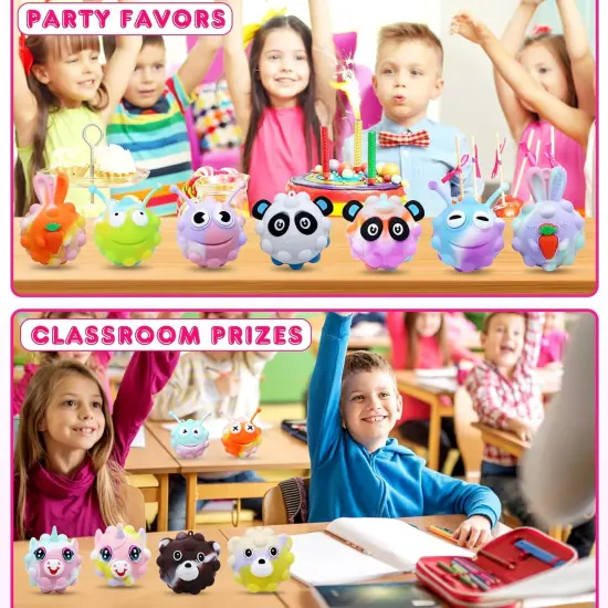 18 PACK Animal Pop Balls Party Favors for Kids {4}