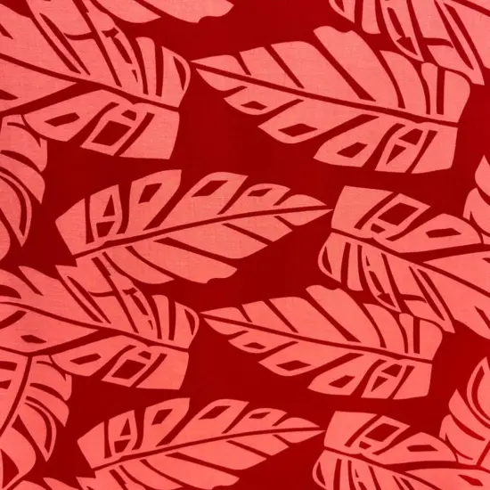 1 Yard Tropical Paradise Rayon Fabric 36" L x 45" W Red {1}