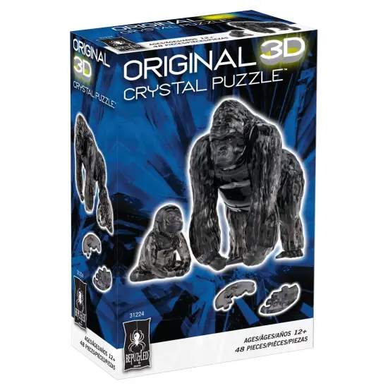 BePuzzled 3D Crystal Puzzle-Gorilla And Baby {1}