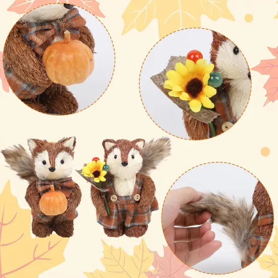 2 Pack Fall Decor Fox {4}