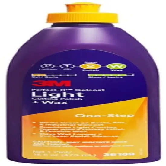3M&trade; Perfect-It&trade; Gelcoat Light Cutting Polish + Wax, 36109, 1 pint (16 fl oz) {1}