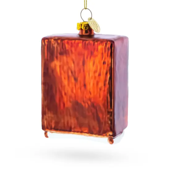 Nostalgic Retro Classic TV Glass Christmas Ornament {4}