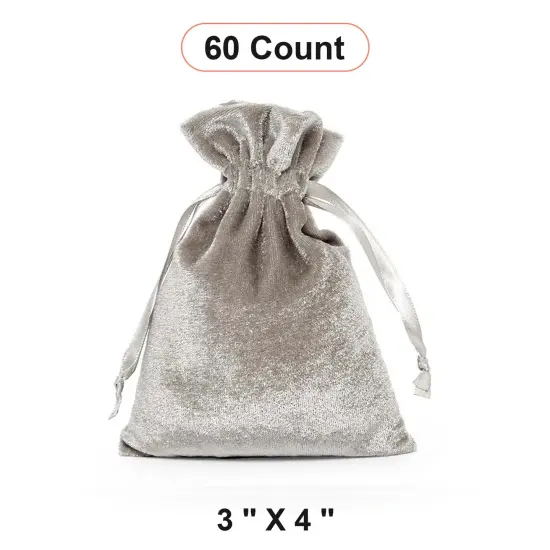 Velvet Gift Pouches 3" x 4" For Precious Items {1}