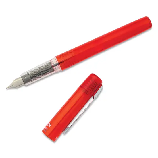 Platinum Prefounte Fountain Pen - Vermilion Orange, Medium {1}