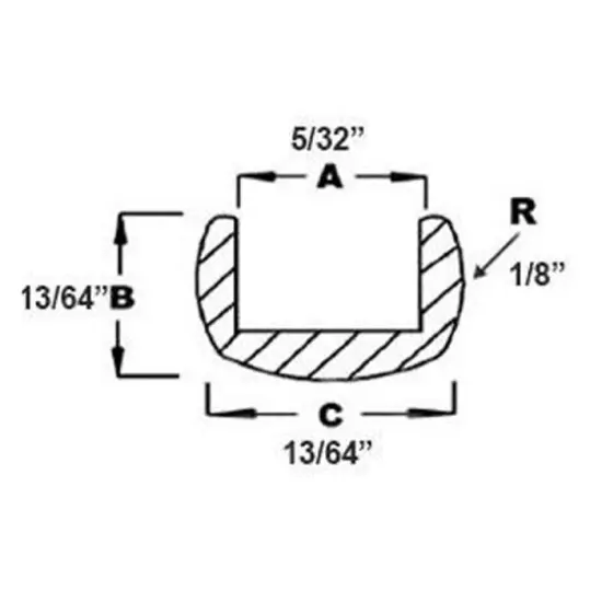 Generic Cascade 15 lb. Spool 3/16"" Round U Lead Came RU80 - for Glass and Stained Glass Projects, Gray {1}