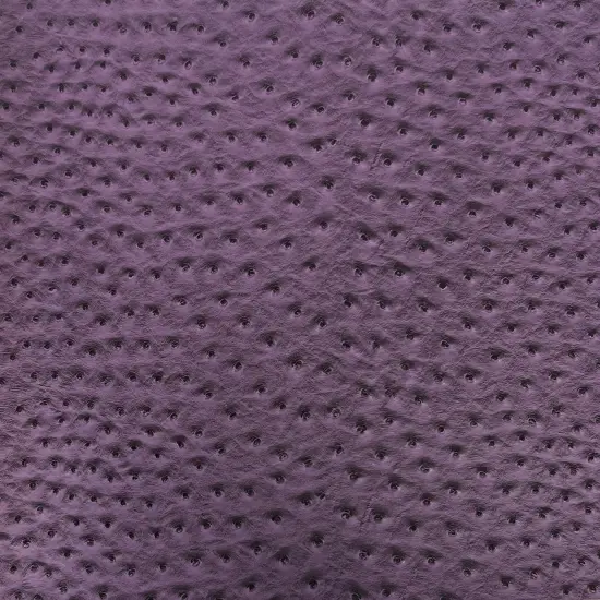 1 Yard Faux Leather Vinyl Fabric Ostrich Texture Upholstery Handbags Wallets 54" Width Purple {1}