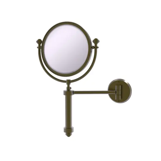 Southbeach Collection Wall Mounted Make-Up Mirror 8 Inch Diameter With 2X Magnification - Sb-4/2X-Abr {1}