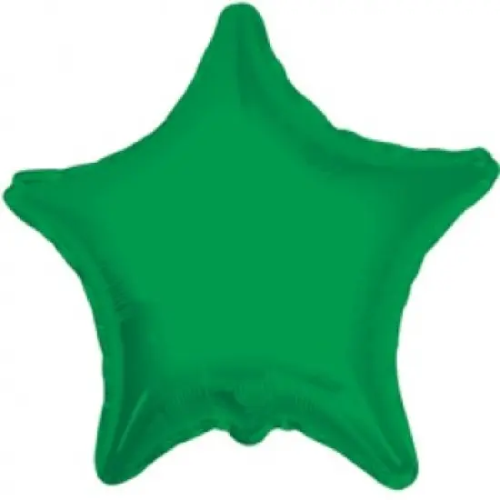 Emerald Green Star Mylar Balloon 18" {1}