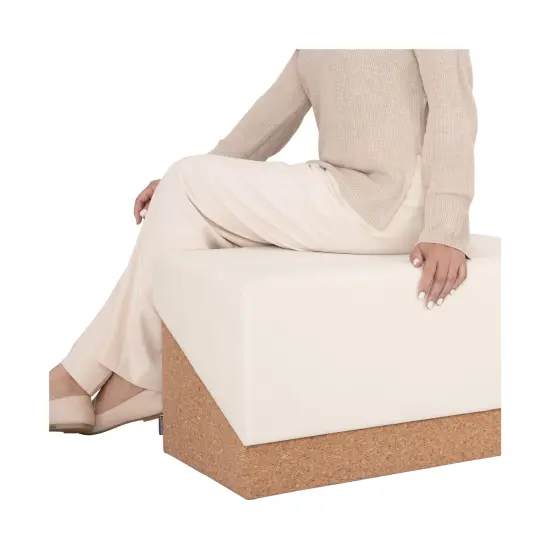 Seville Classics The Vineyard Collection Cork Storage Trunk Cream {3}