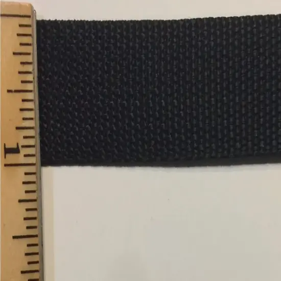 1" Polypropylene Webbing - 20 Continuous Yards Black {2}