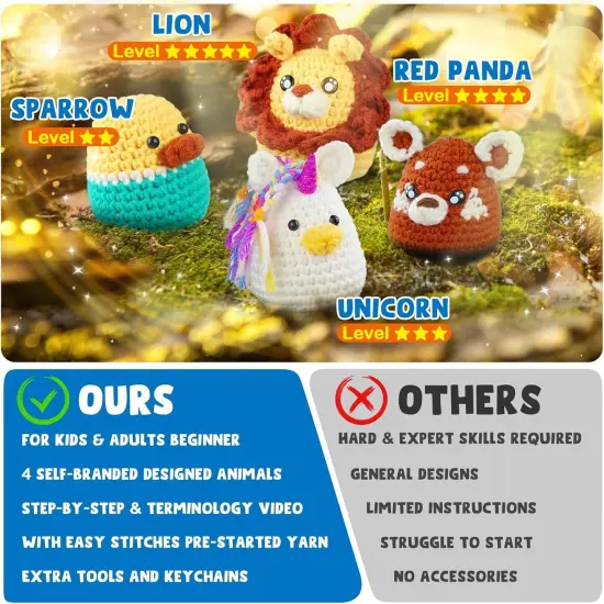 Crochet Animal Amigurumi Knitting Kit {3}