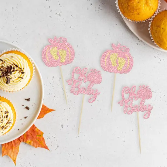 Pumpkin Oh Baby Cupcake Toppers {2}