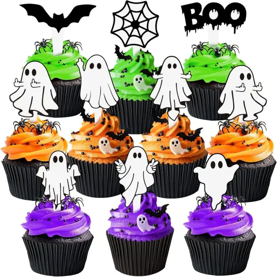 Ghost Cupcake Toppers {1}