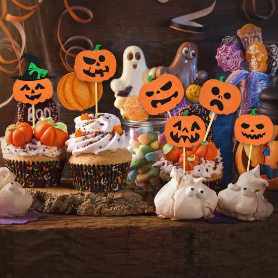 12pcs Happy Halloween Cupcake Toppers {4}