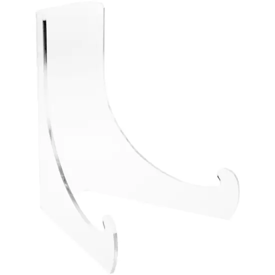 Plymor Large Clear Acrylic Flat Back Easel with Deep Support Ledges, 12" H x 10" W x 9.75" D {1}
