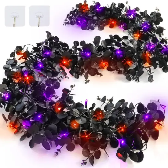 [Dual Color & Timer] 6 Ft by 10 Inch Halloween Garland {1}