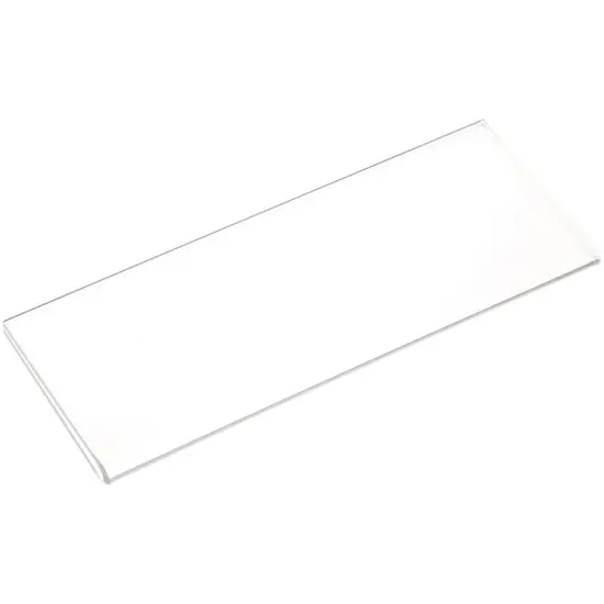 Plymor Clear Acrylic Folder-Style Sign Display Holder / Protector, 6.5" W x 2.25" H {1}