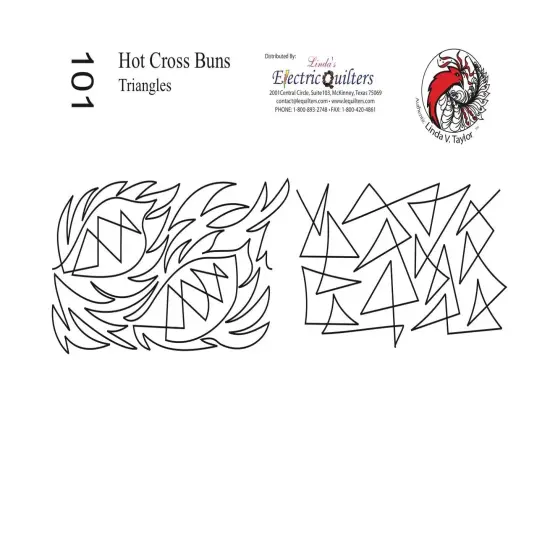 101 Hot Cross Buns/Triangles Pantograph by Linda V. Taylor {1}