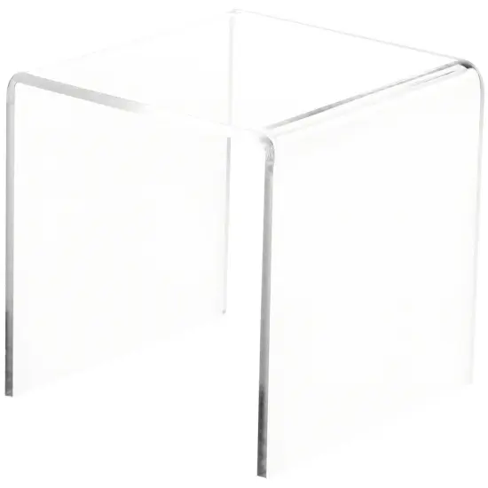 Plymor Clear Acrylic Square Display Riser, 5" H x 5" W x 5" D (3/16" thick) {1}