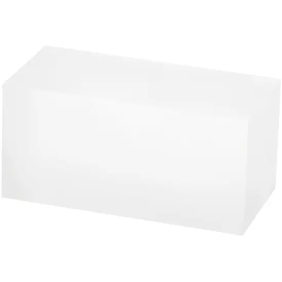 Plymor Frosted Acrylic Rectangular Display Block, 2" H x 2" W x 4" D {1}