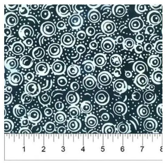 Banyan 81203-49 CLASSICS MIDNIGHT (Swirls White on Black) 45" Fabric Per Yard {1}