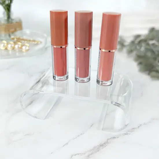 Plymor Clear Acrylic Scroll-Shaped Display Riser, 1.25" H x 4.125" W x 2.5" D (1/8" thick) {4}