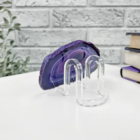 Plymor Clear Acrylic Ribbon-Style Display Easel, 1.875" H x 1.75" W x 2.625" D {5}